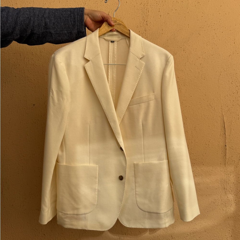 Bonobos Unconstructed White Blazer